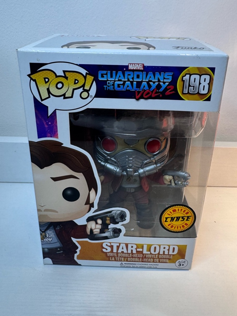 Funko Star-Lord masked bobble Vinyl Figure 198 Limited edition chase - Picture 1 of 3